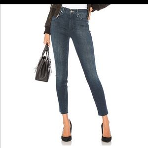 Mother High Waisted Looker Ankle Fray